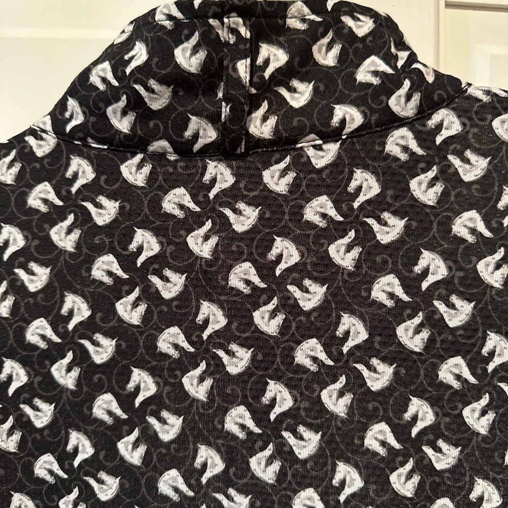Kerrits Black and White Equestrian Top, women's size medium - Picture 5 of 5